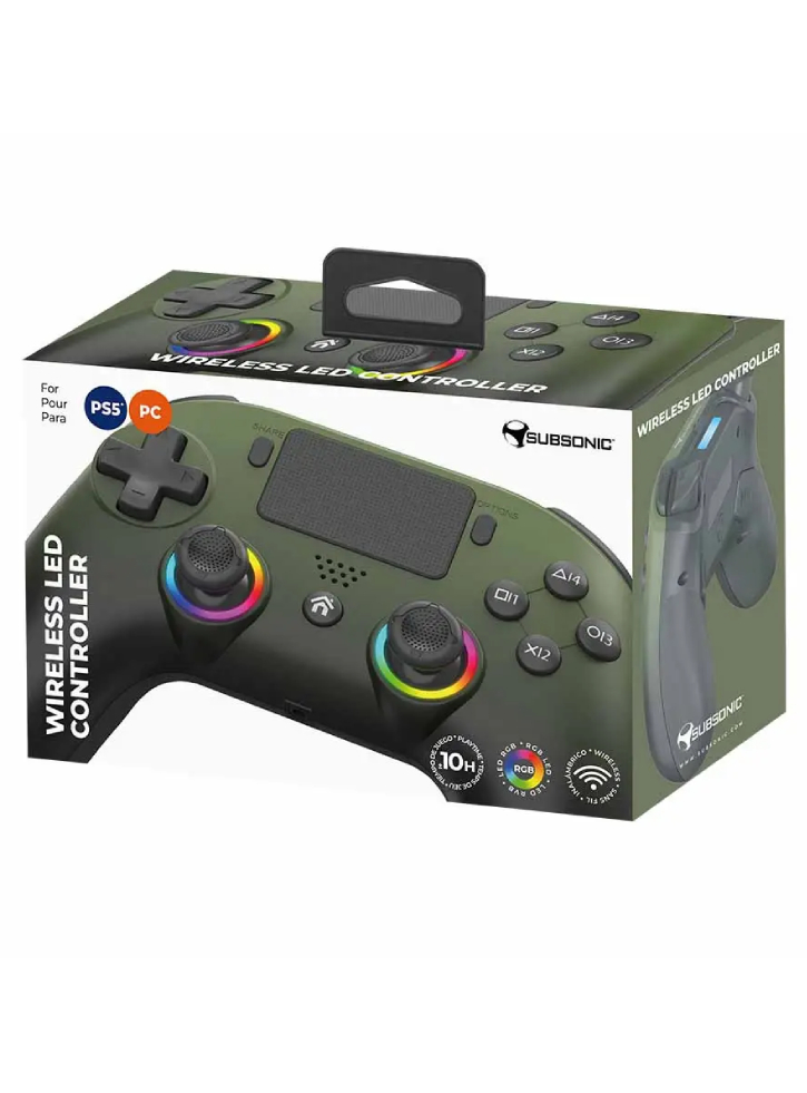 Subsonic Wireless LED Controller Green - Playstation 5