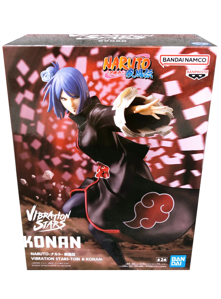 Banpresto Naruto Shippuden Vibration Stars-Tobi & Konan (B:KONAN) 15cm