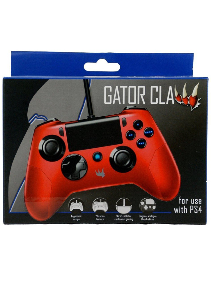 Controller ORB Gator Claw Wired Red - Playstation 4