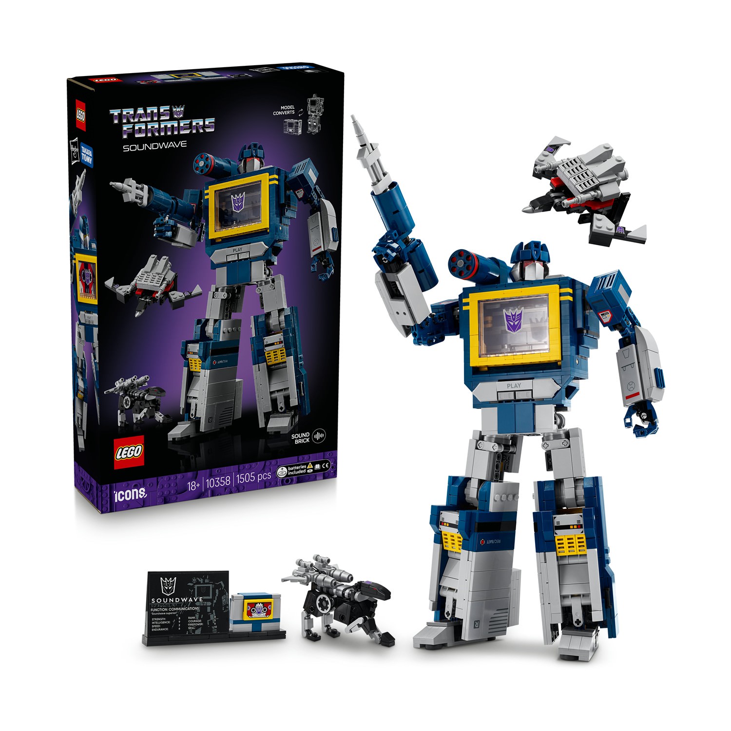 LEGO Icons Transformers Soundwave (10358)