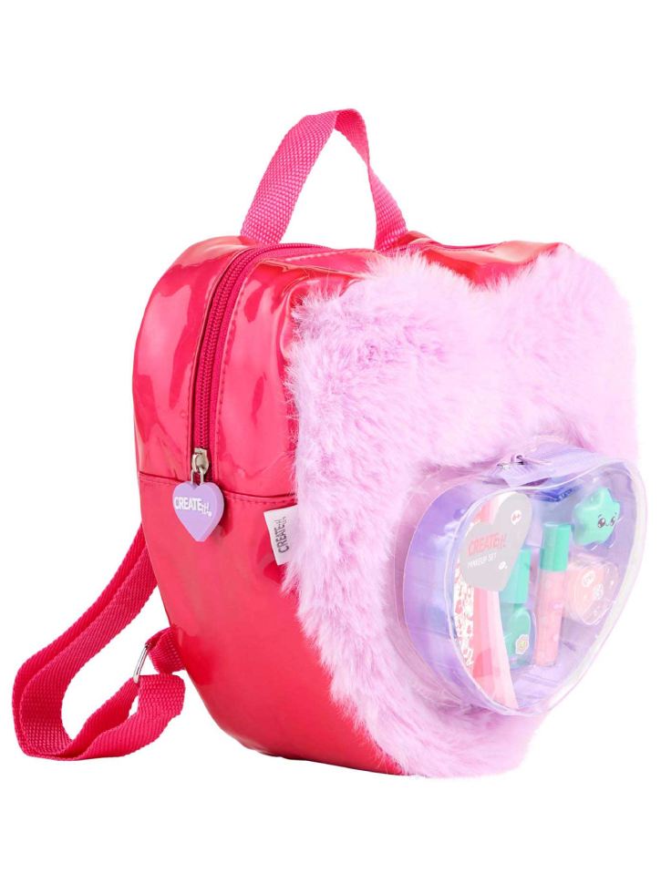 Create It! Makeup Set In Fluffy Backpack Love Purp (841009B)