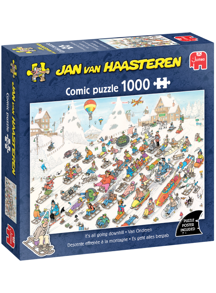 Jan Van Haasteren Puzzle Its All Going Downhill 1000pcs