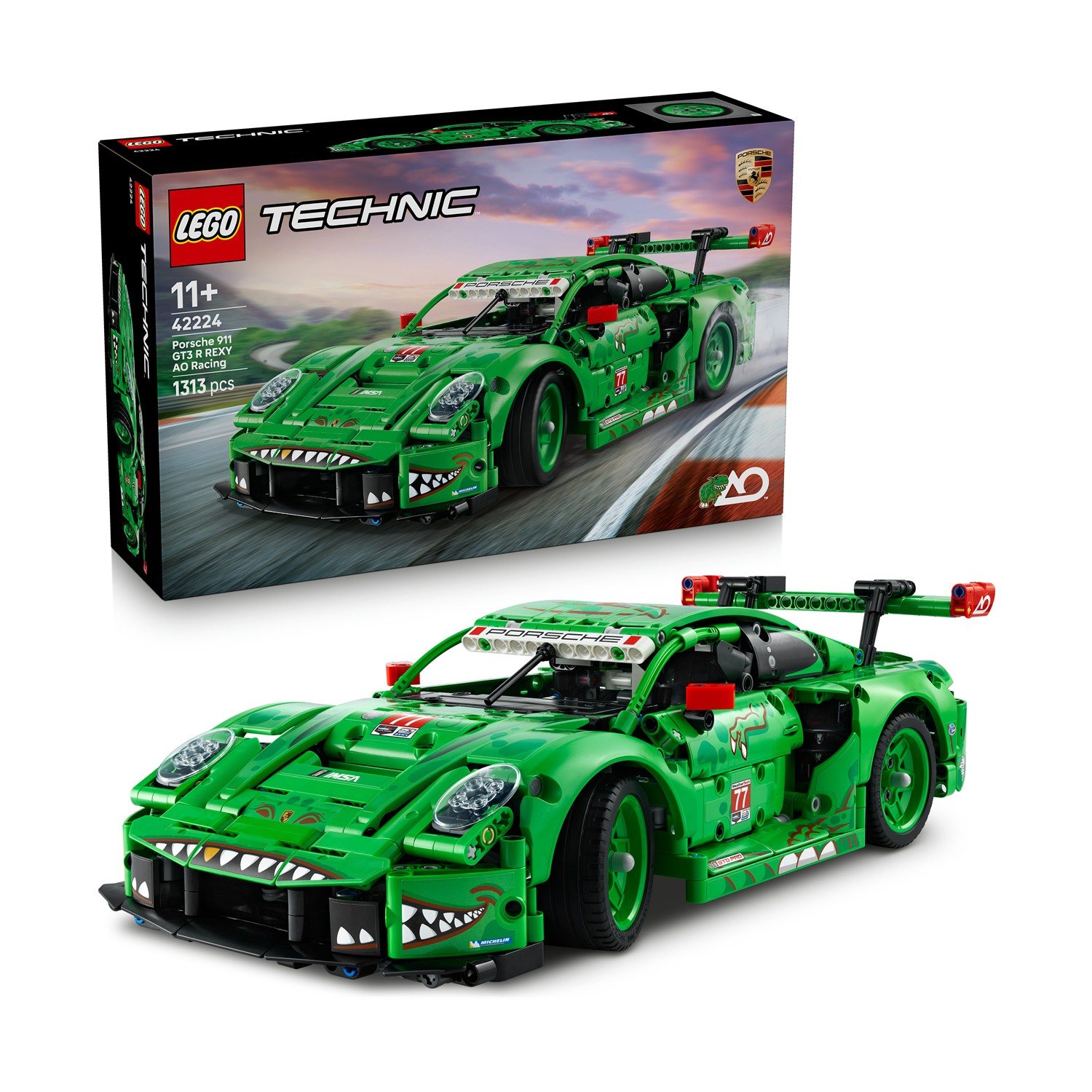 LEGO Technic Porsche 911 GT3 R REXY AO Racing Car (42224)