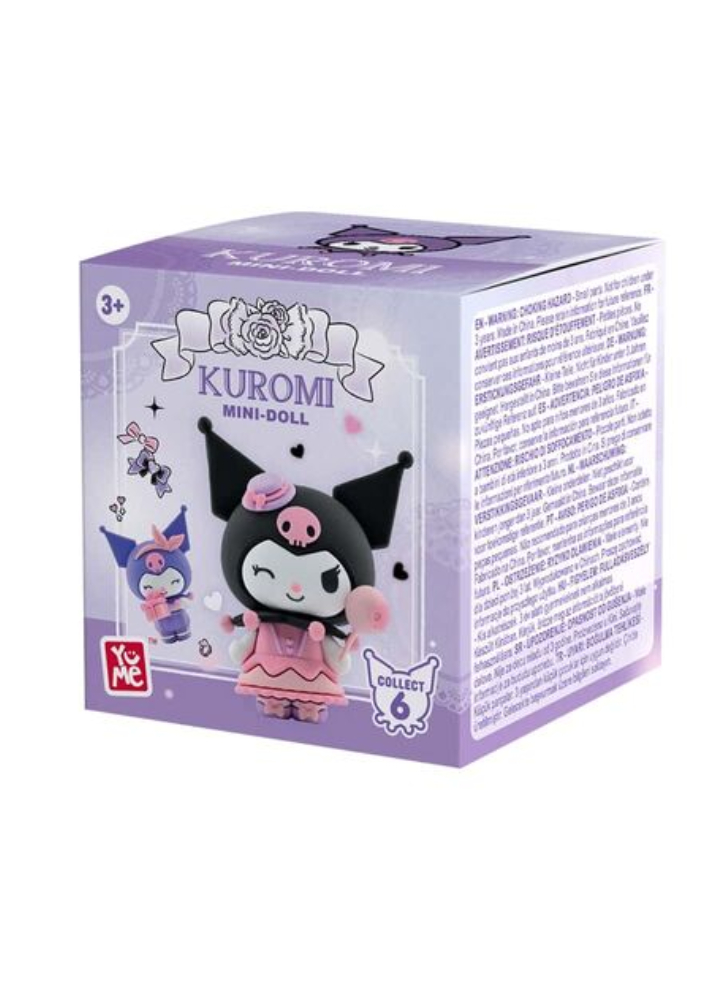 Yume Hello Kitty and Friends Mini Doll Kuromi Birthday Party Series 5cm