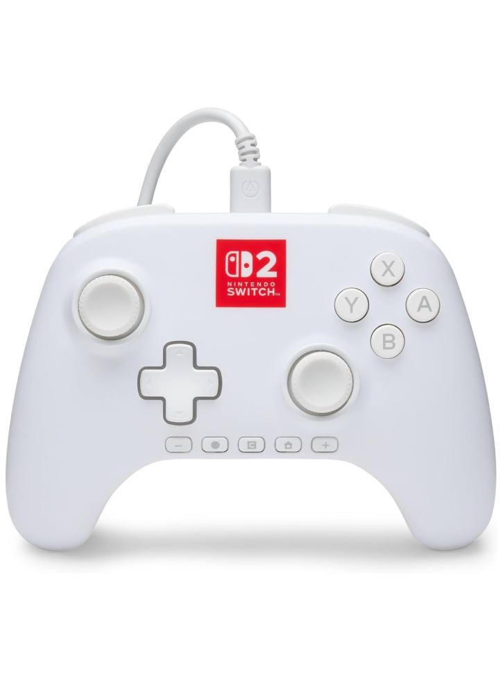 PowerA Advantage Wired Controller With Lumectra White - Nintendo Switch 2
