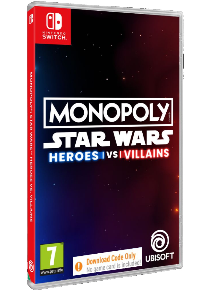 Monopoly Star Wars Heroes Vs Villains (Code in a Box) - Nintendo Switch