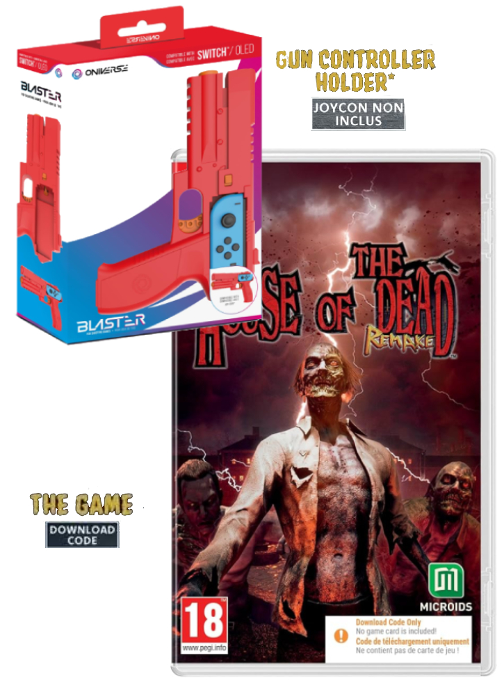 Zombie Survival Pack House of the Dead Remake (Code in Box) & Blaster - Nintendo Switch