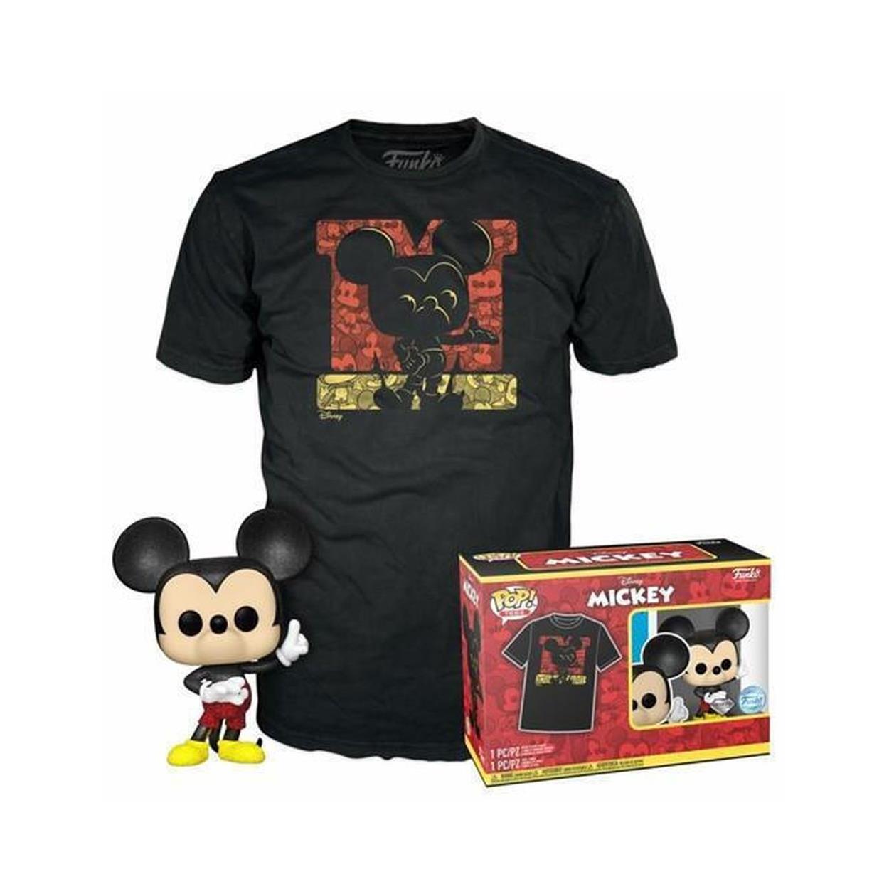 Funko Pop! Mickey Mouse Diamond Collection Figure & T-Shirt M