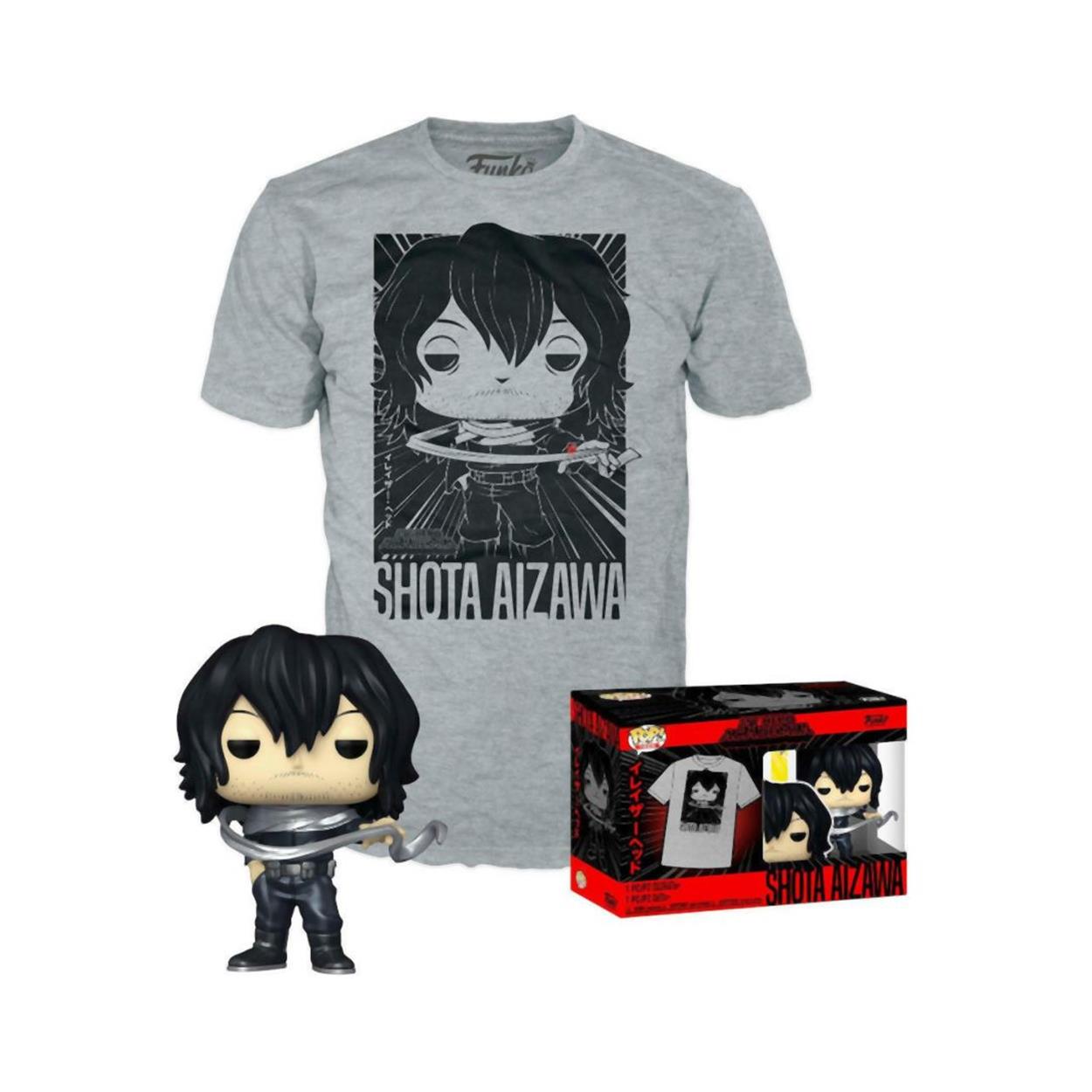 Funko Pop! My Hero Academia Shota Aizawa Figure and T-Shirt L
