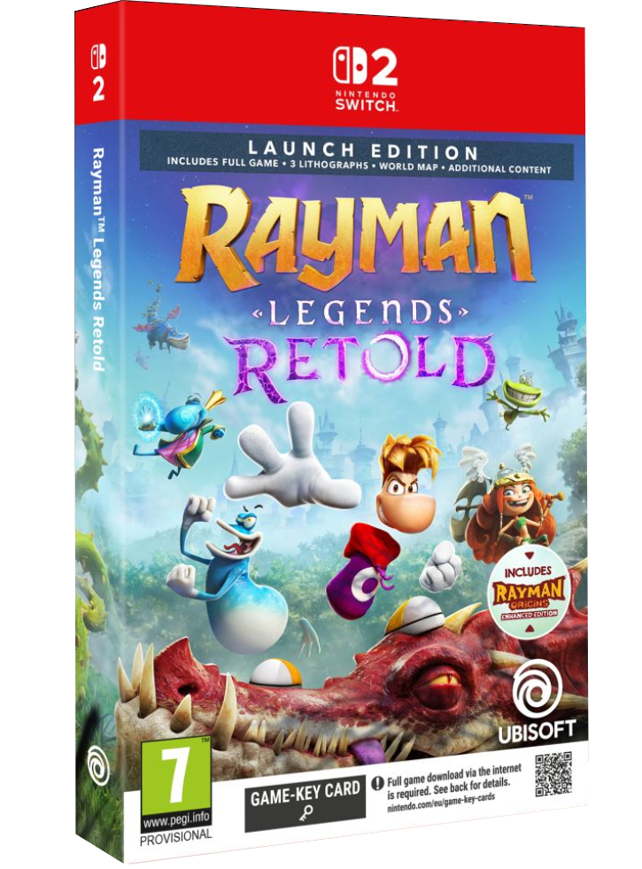 Rayman Legends Retold Launch Edition (Game-Key Card) - Nintendo Switch 2