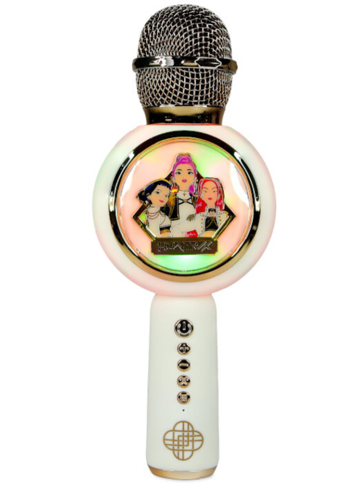 OTL Popsing LED Light Up Wireless Karaoke Microphone KPOP Demon Hunters Gold