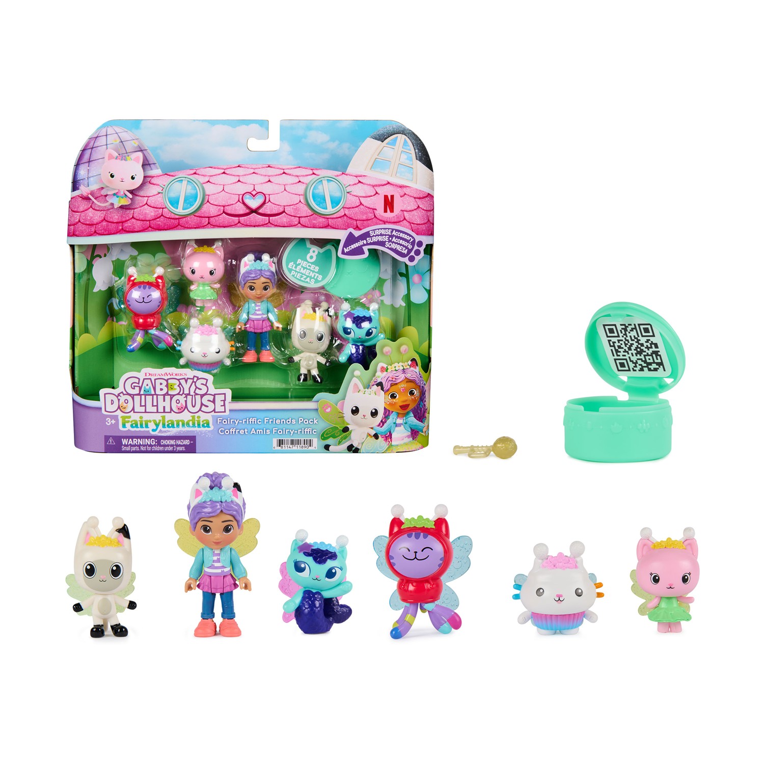 Gabbys Dollhouse Fairylandia Set de Joaca Prieteniicu Figurine si Accesorii
