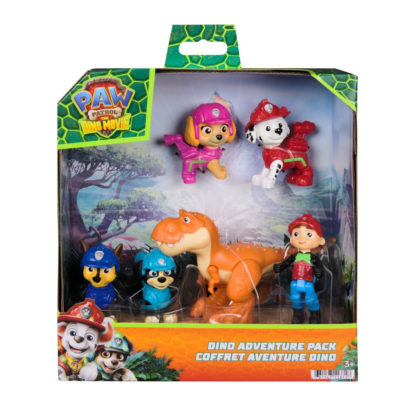 Patrula Catelusilor Filmul cu Dinozauri Set Aventura Dino cu Figurine si Accesorii