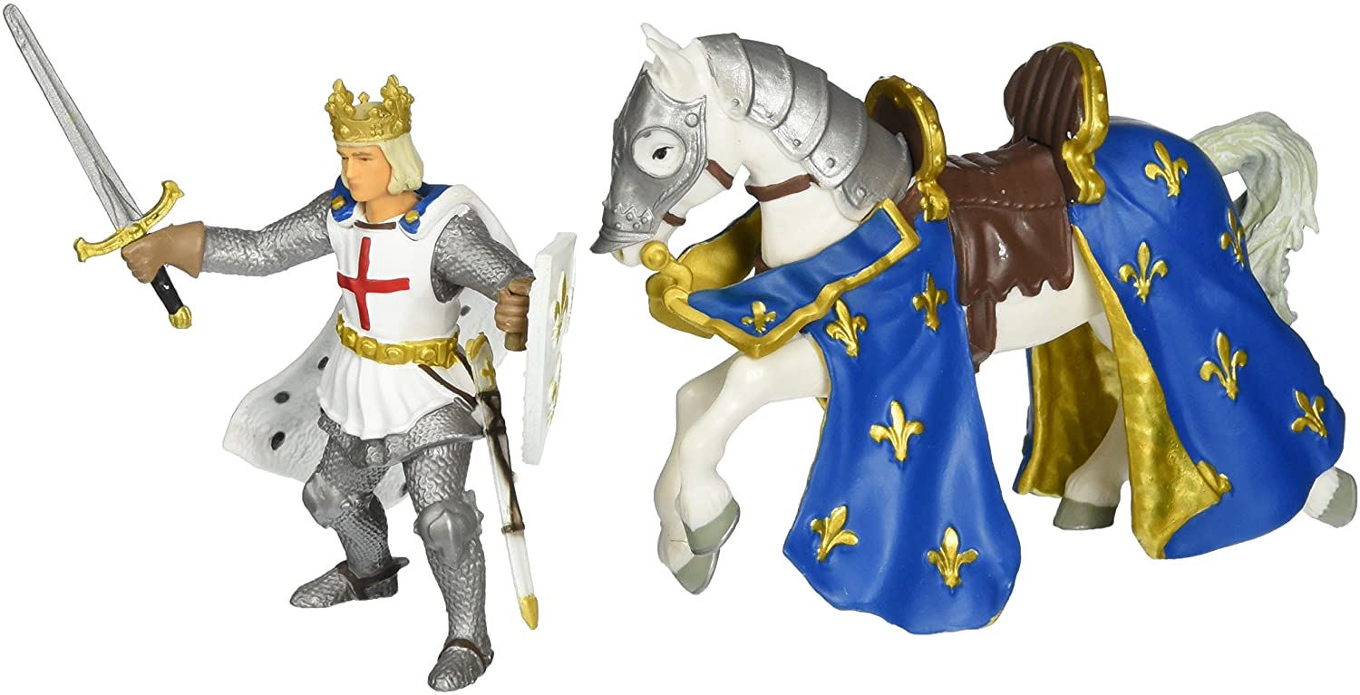 Papo Figurina Saint Louis pe Cal